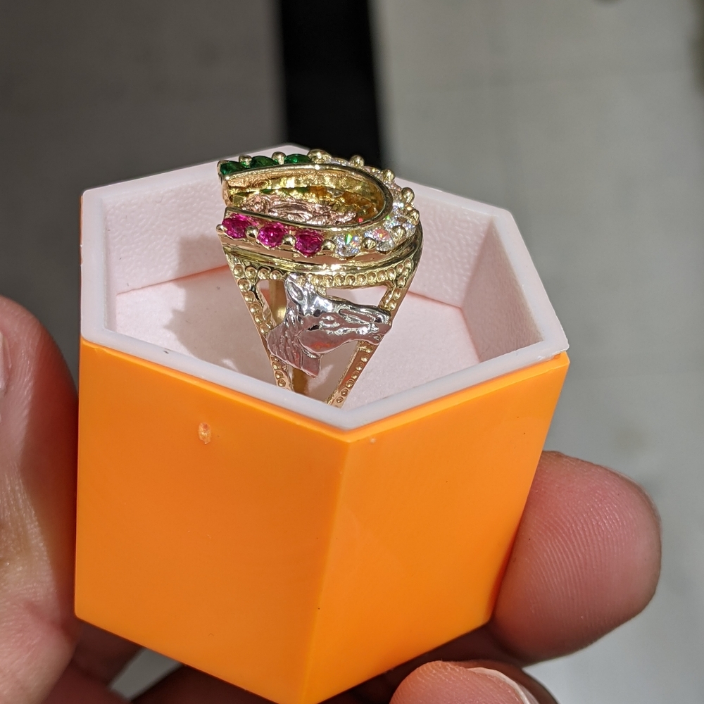 14kt Real Solid Gold Ring For Men - image 7